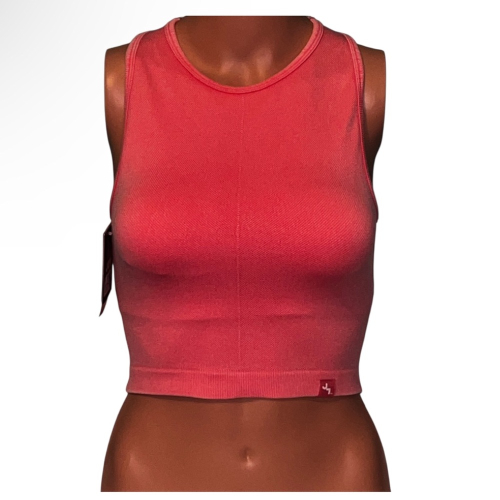 JoyLab Cropped Fit Tank Peachy Pink NWT